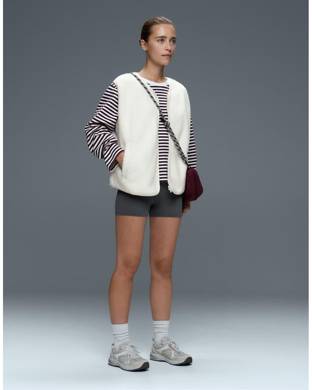 Oysho Blue Comfortlux High-rise 10cm Hot Pants