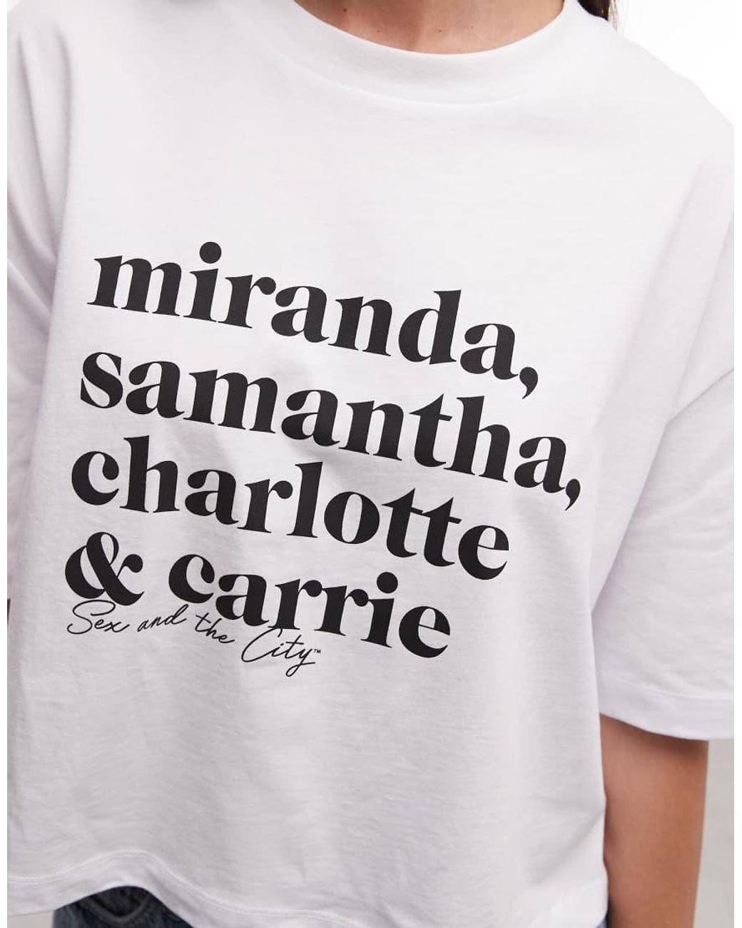 ASOS White X Sex And The City Official Licensed Merch T-shirt