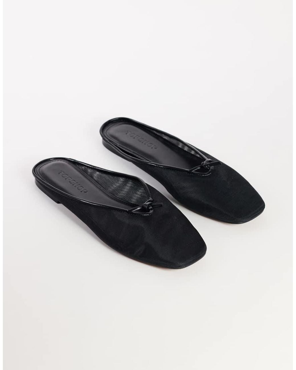 TOPSHOP White Blythe Knotted Flat Mule