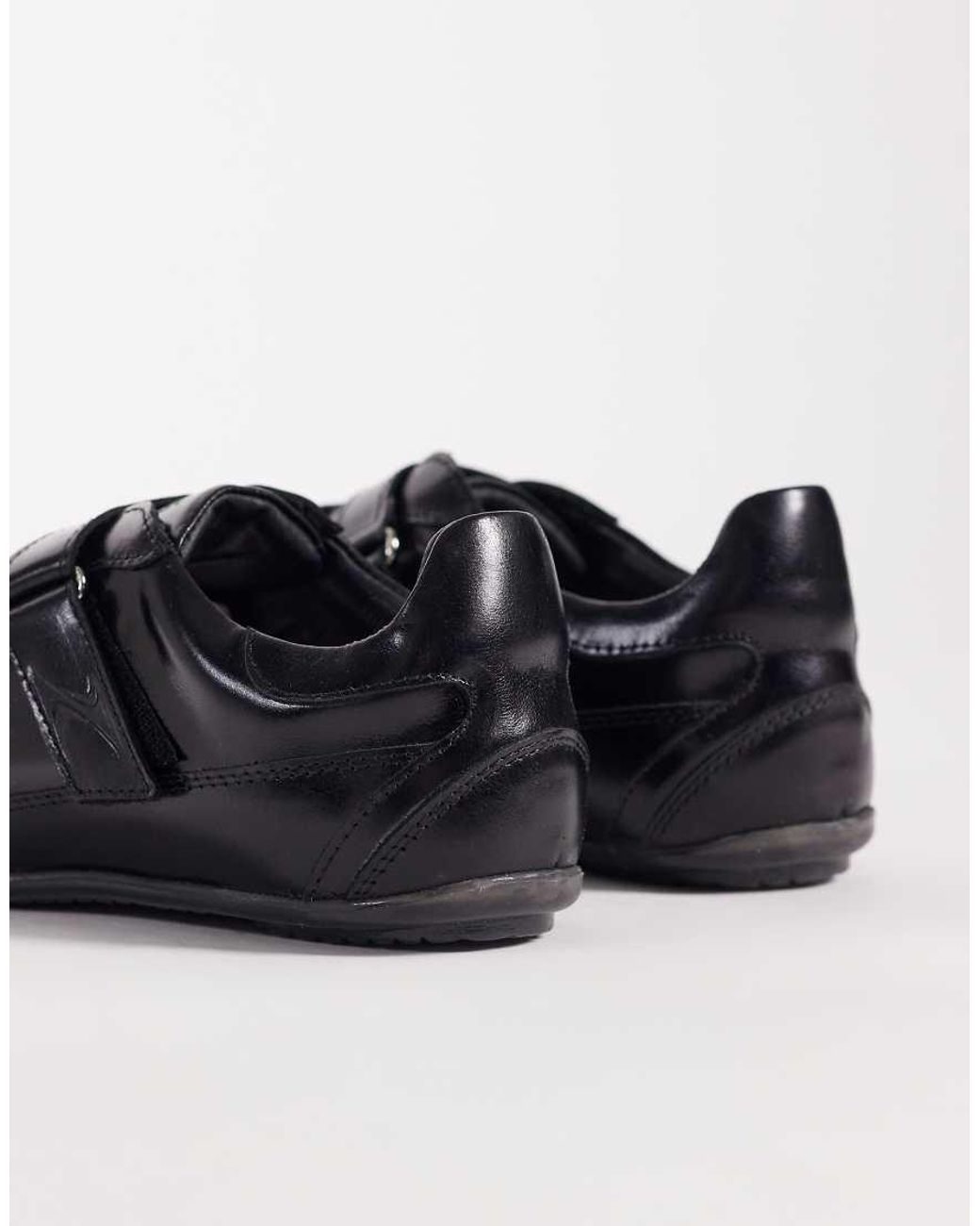 Bronx Black Tyl-Aa Leather Trainers