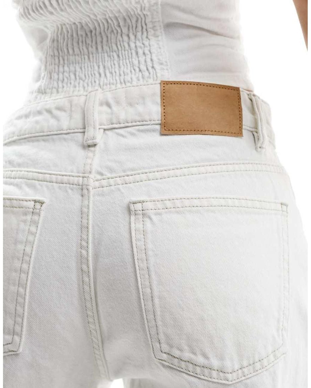 Cotton On White Classic Straight Leg Jeans