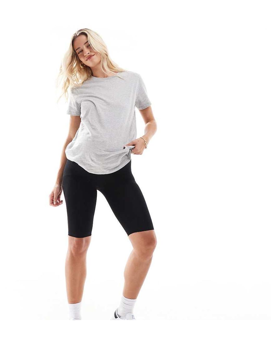 ASOS Black Asos Design Maternity Over The Bump Basic Legging Short