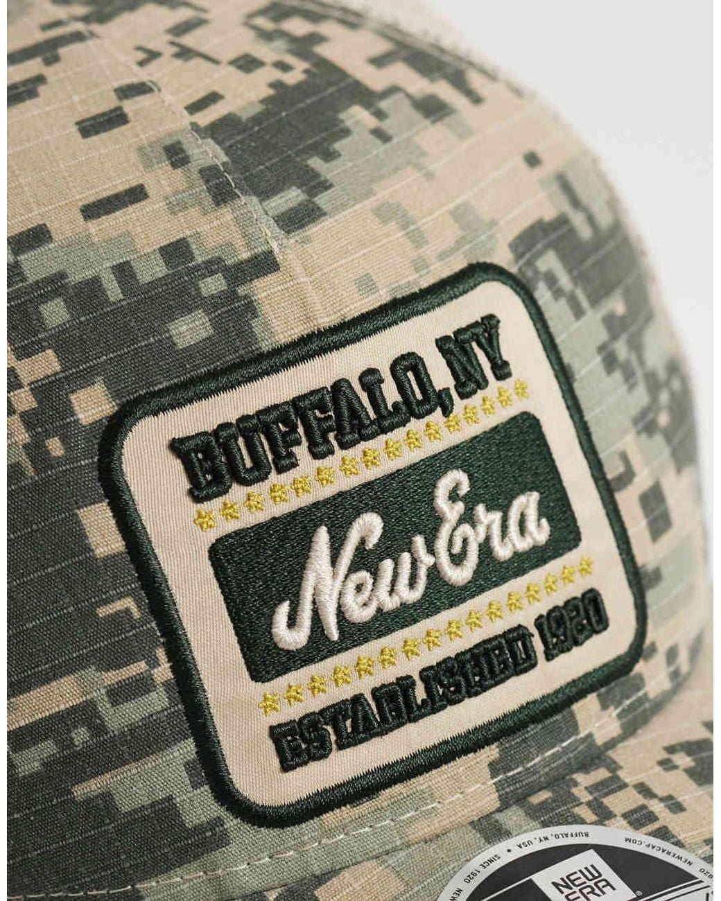 KTZ Multicolor Patch Logo Camo Print Trucker Cap