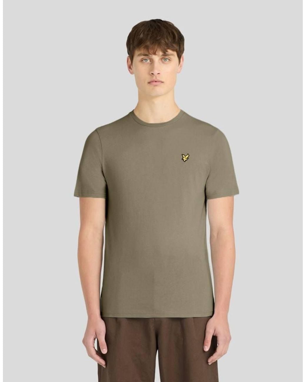Lyle & Scott Green Ss T-Shirts Plain T-Shirt for men