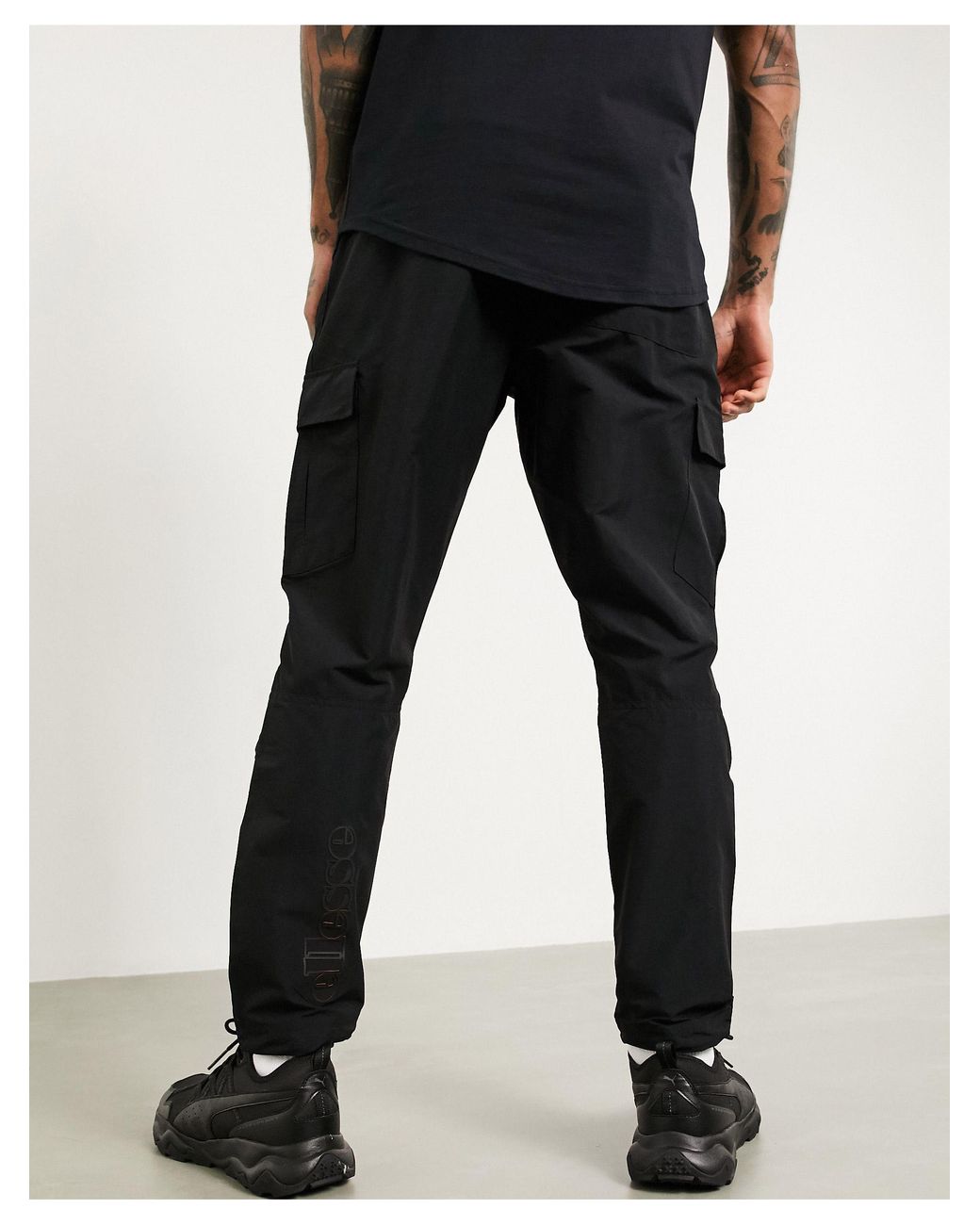 Ellesse Augustino Cargo Pant in Black 