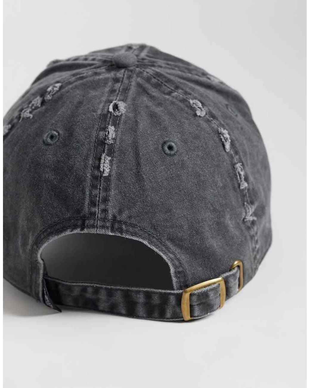Von Dutch Gray Loves Distressed Denim Dad Cap