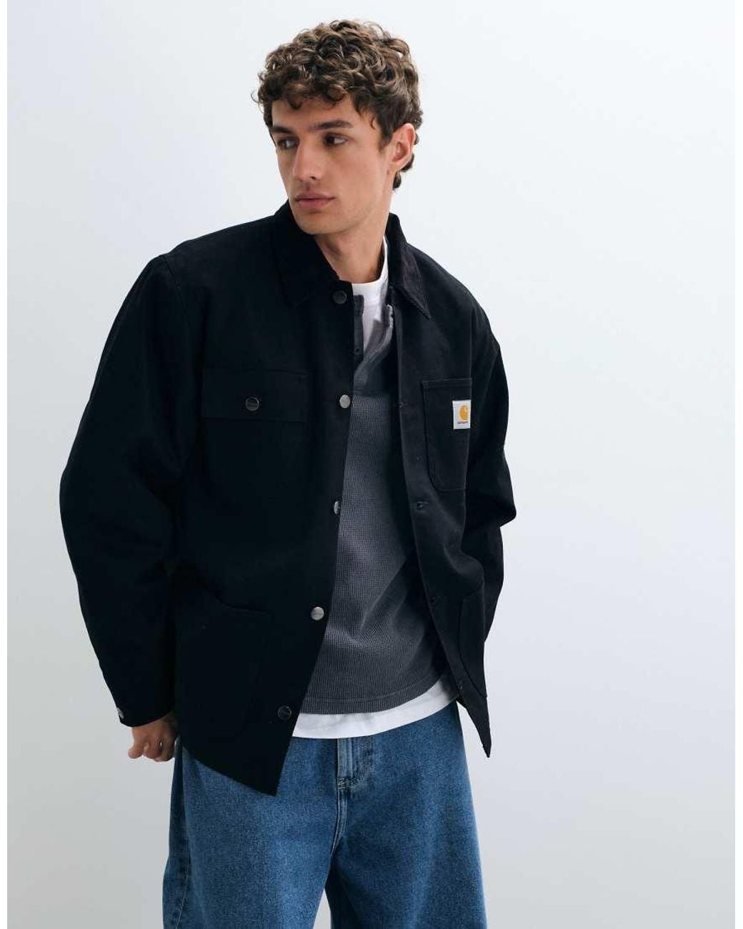 Carhartt Blue Michigan Coat for men