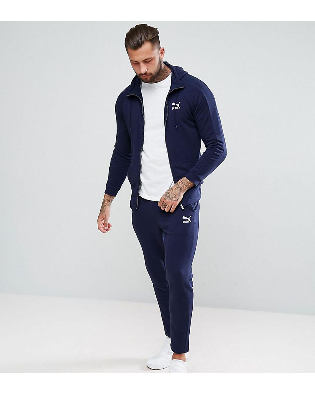 PUMA Tracksuit Set In Navy Exclusive To Asos in Blue for Men | Lyst