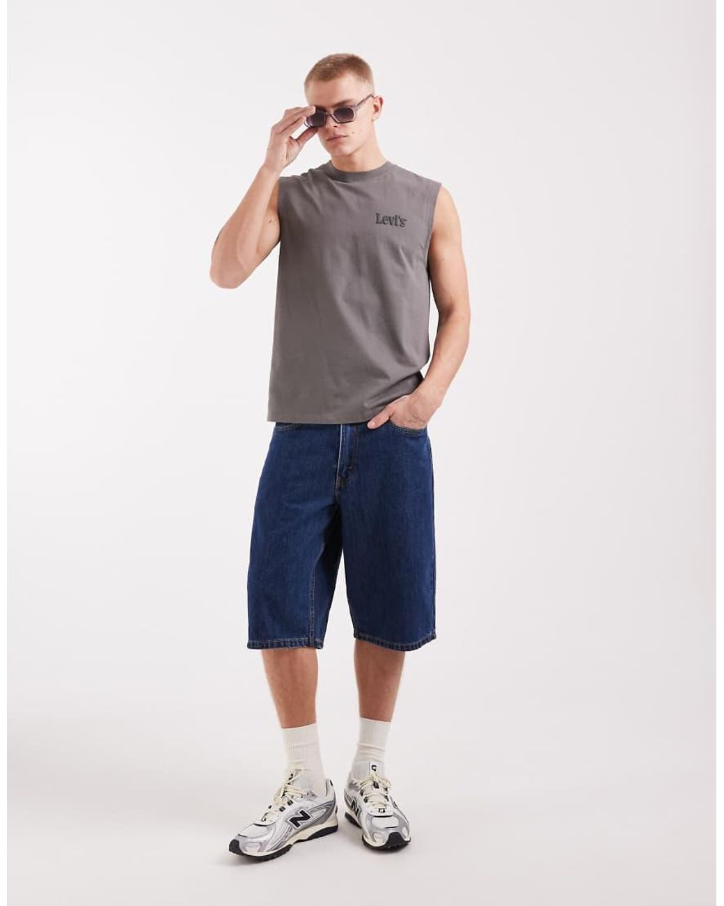 Levi's Blue Chest Logo Tank for men