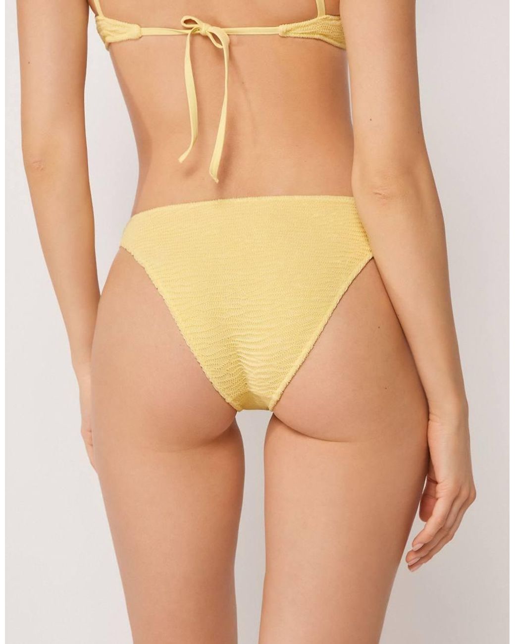 Calzedonia Natural Bikini Bottoms Crinkle Waves