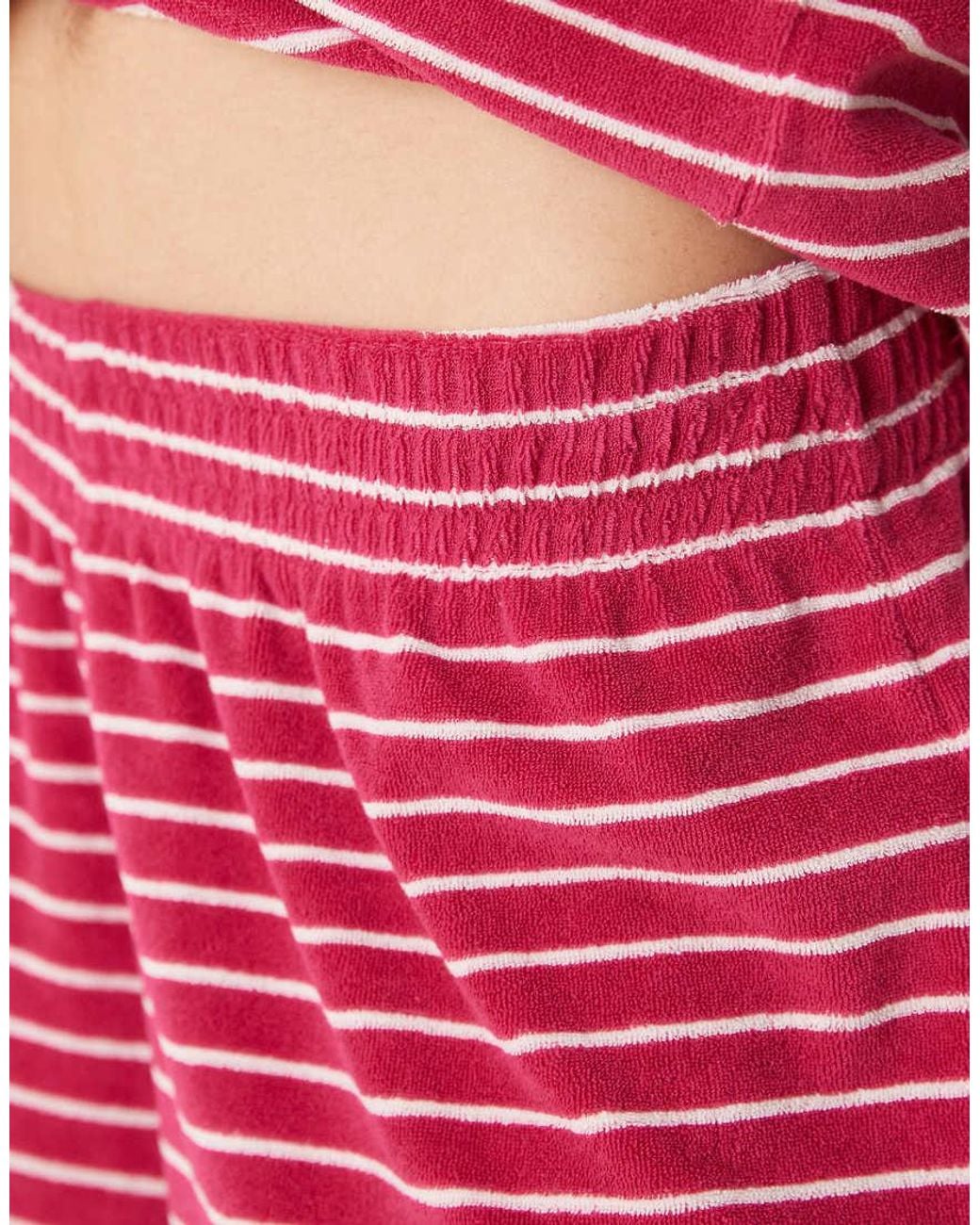 ASOS Pink Towelling Boxer Short Co-ord