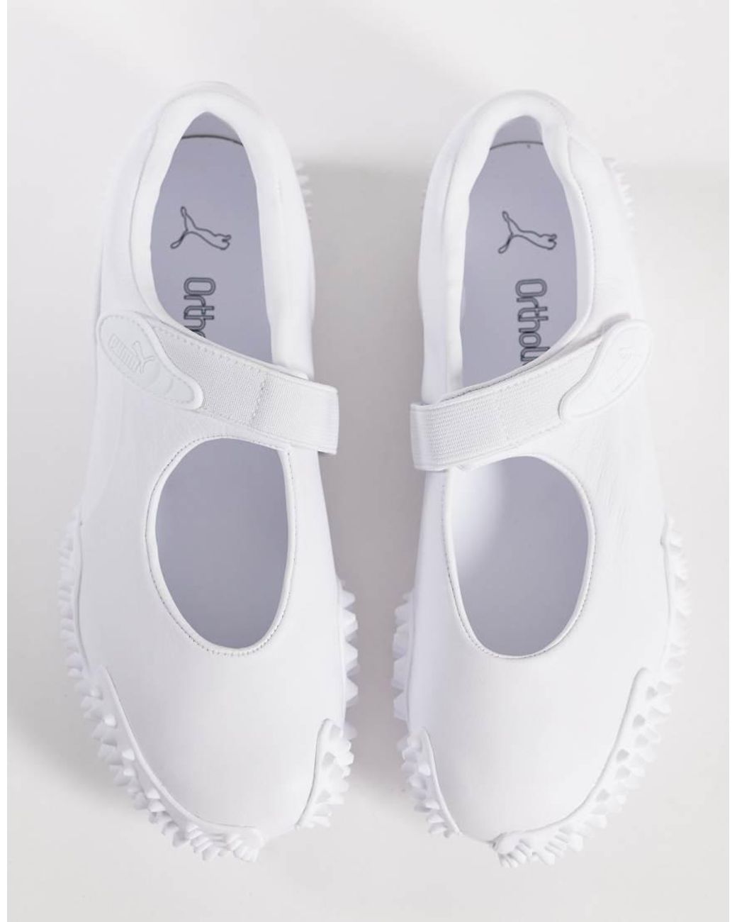 PUMA White Mostro Fey Leather Trainers