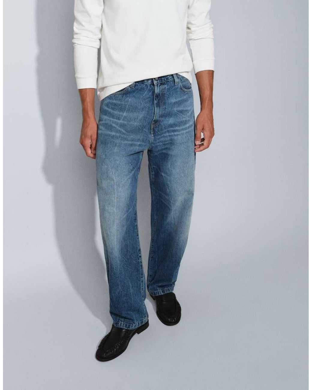 Carhartt Blue Landon Loose Tapered Fit Jeans for men