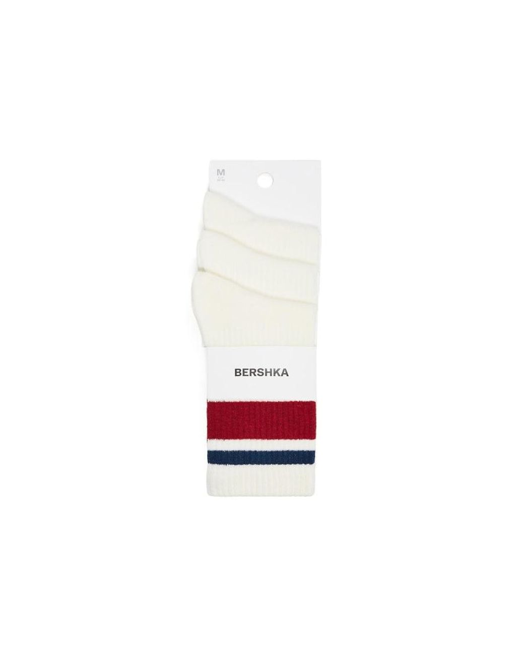 Bershka White Retro Shock Pack for men