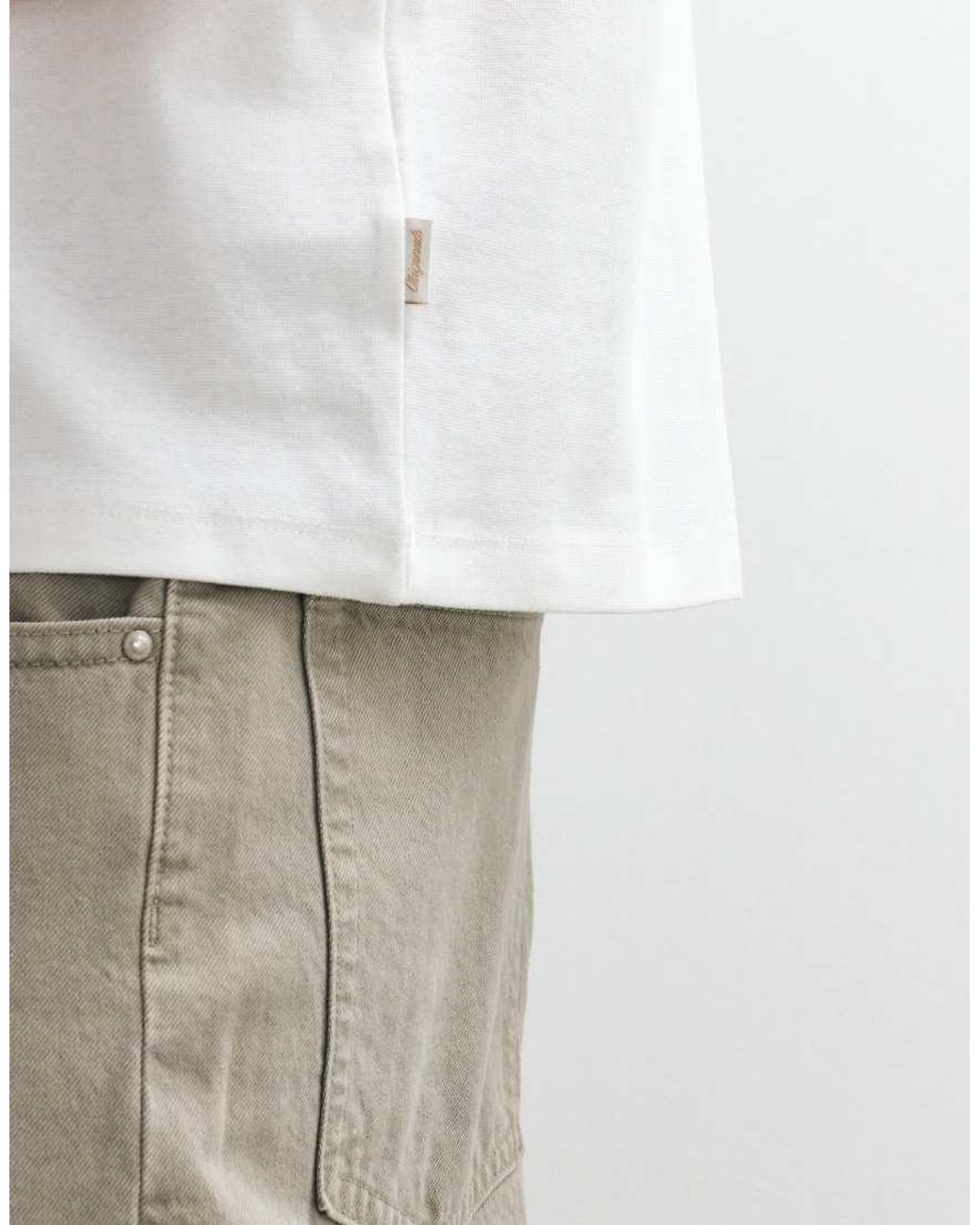 Jack & Jones White Regular Ringer T-shirt for men