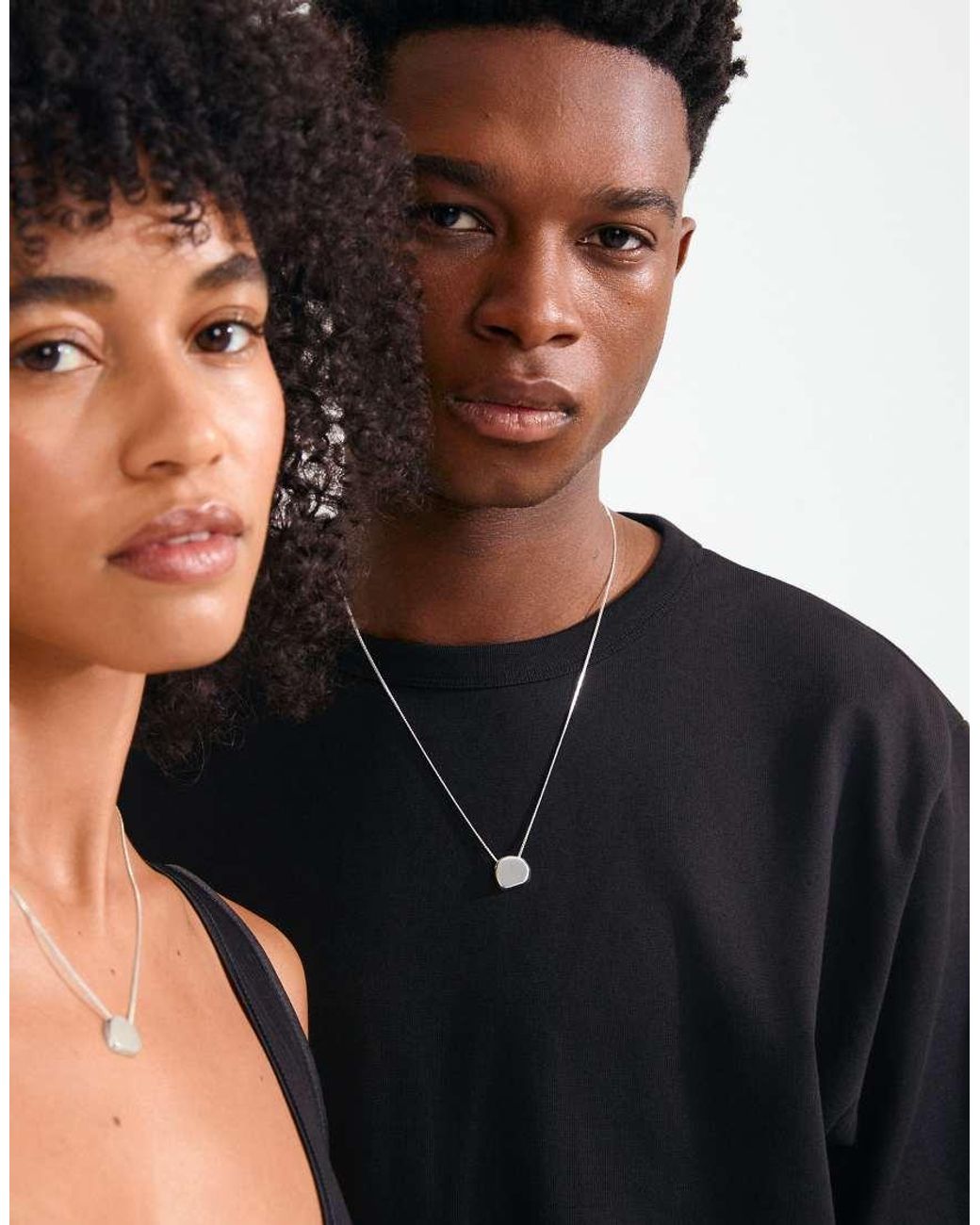 Pilgrim White Presence Coin Necklace