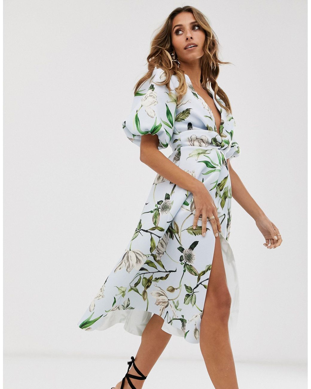 asos bubble sleeve dress