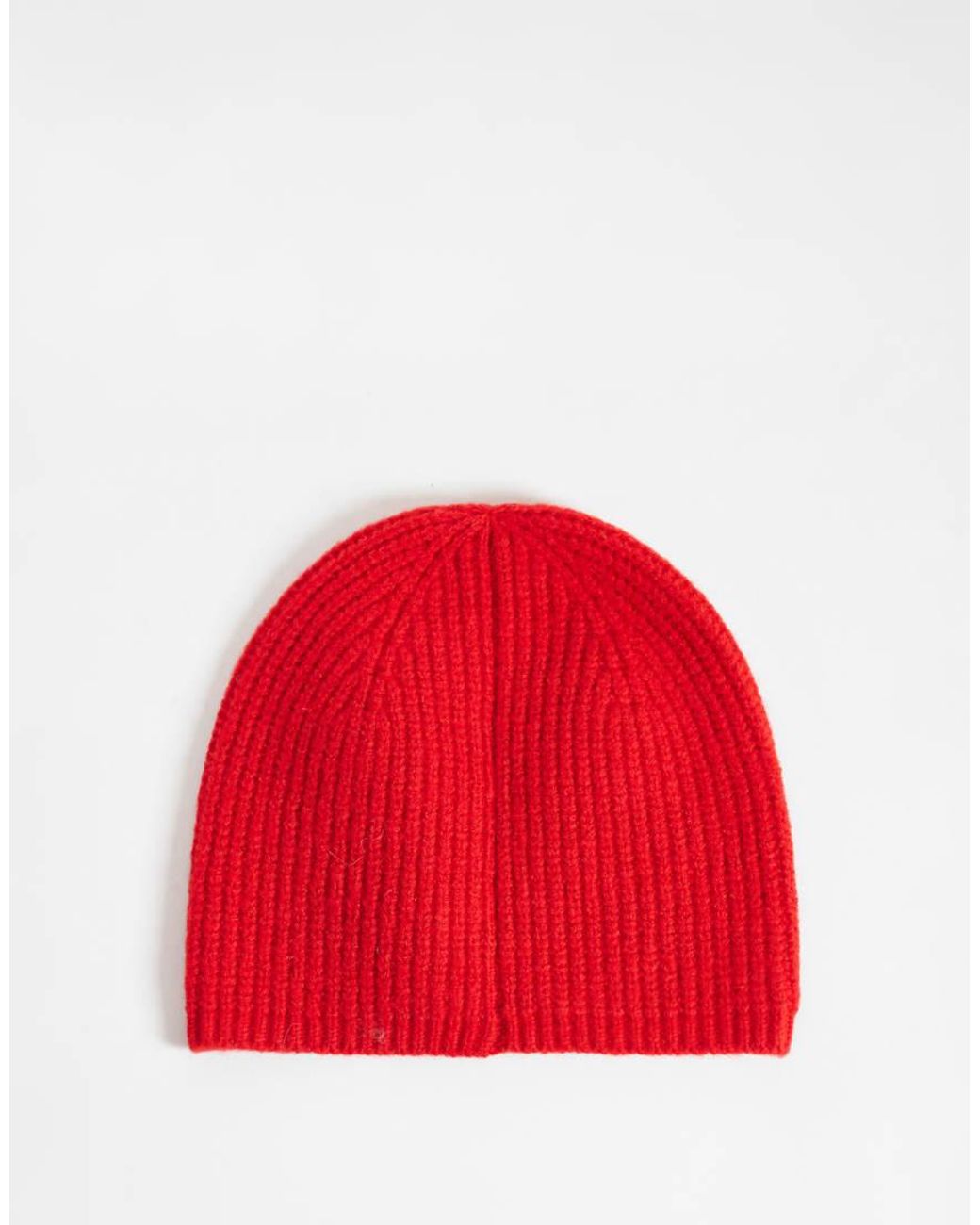 Berretto A Coste di ASOS in Red