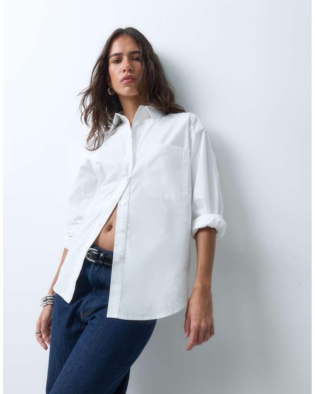 ASOS Natural Classic Cotton Shirt