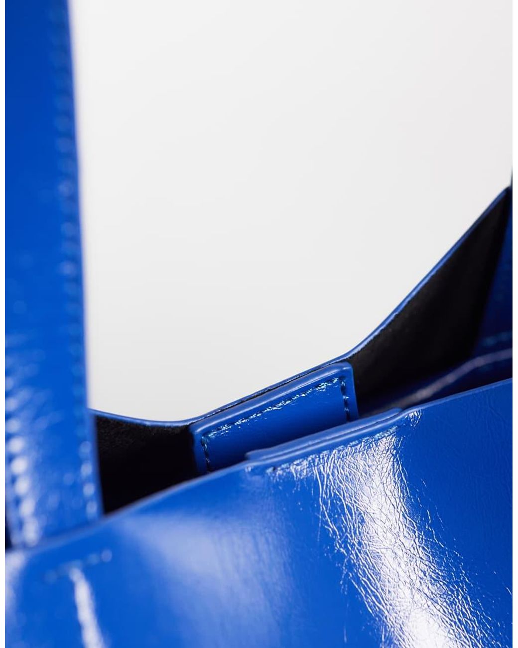 ASOS Blue Oversized Bonded Tote Bag