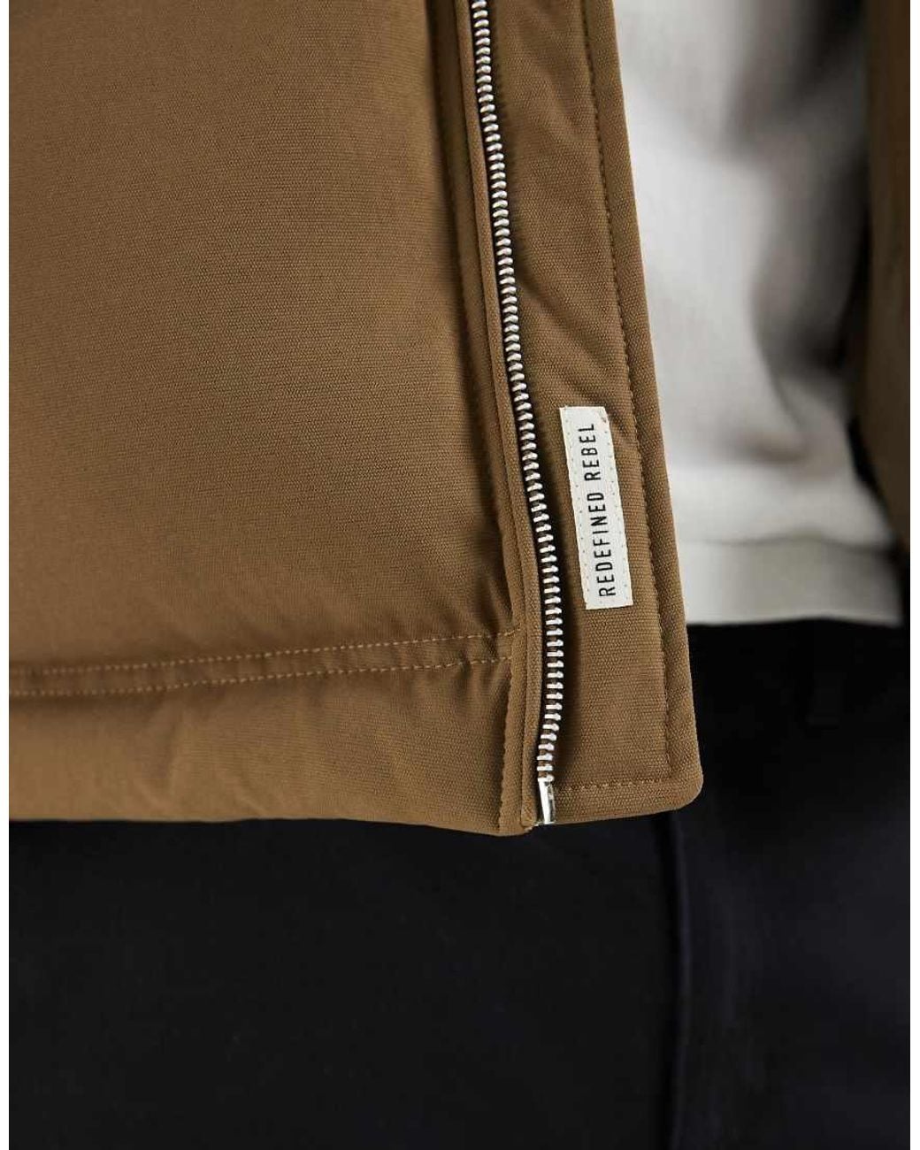 Redefined Rebel Natural Boxy Oversized Puffer Jacket for men