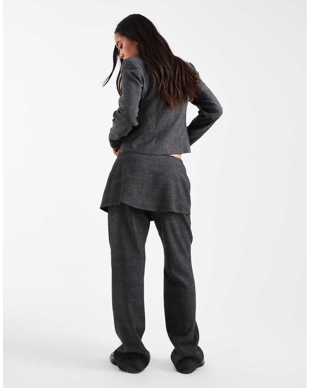 Collusion Black Wrap Skirt Trouser Co-Ord