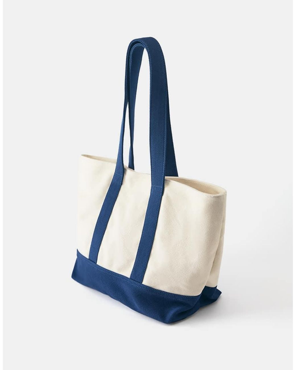 Pull&Bear Blue Canvas Tote Bag for men