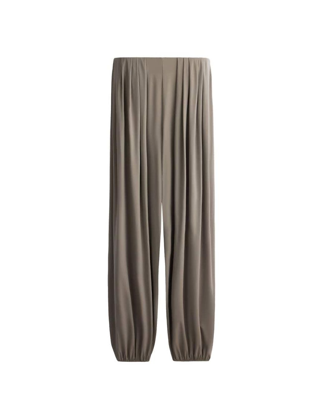 Oysho Gray Light Touch Pleated Joggers