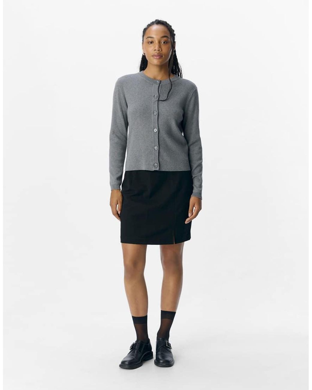 Object Gebreid Vest in het Gray