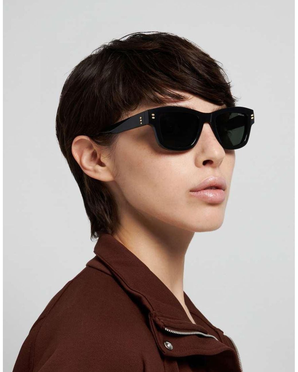 Polaroid Sunglasses Black Polaroid Sung Rectangular Sunglasses With Polarized Lenses