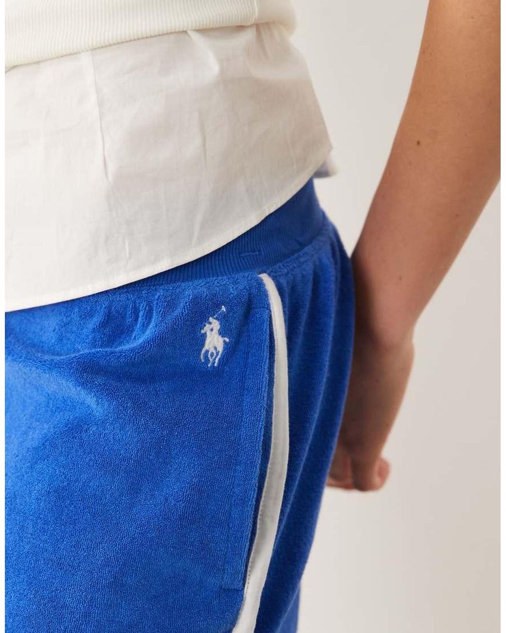 Polo Ralph Lauren White Knit Sport Shorts