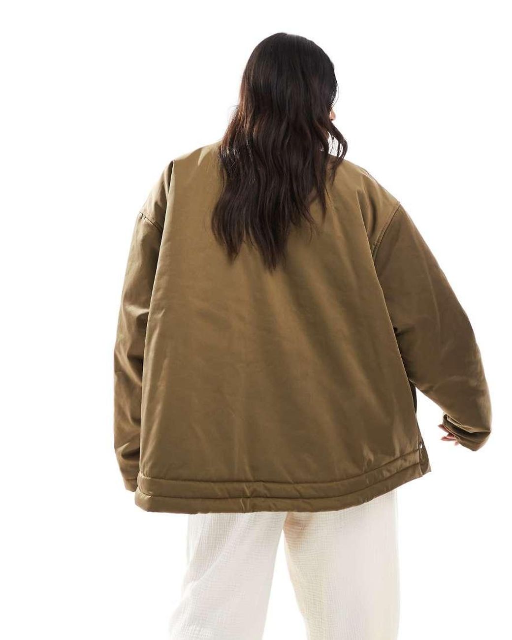 ASOS Brown Asos Design Curve Ma1 Clean Bomber Jacket