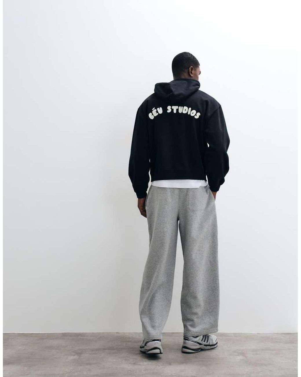 ASOS Blue Oversized Hoodie With Print for men