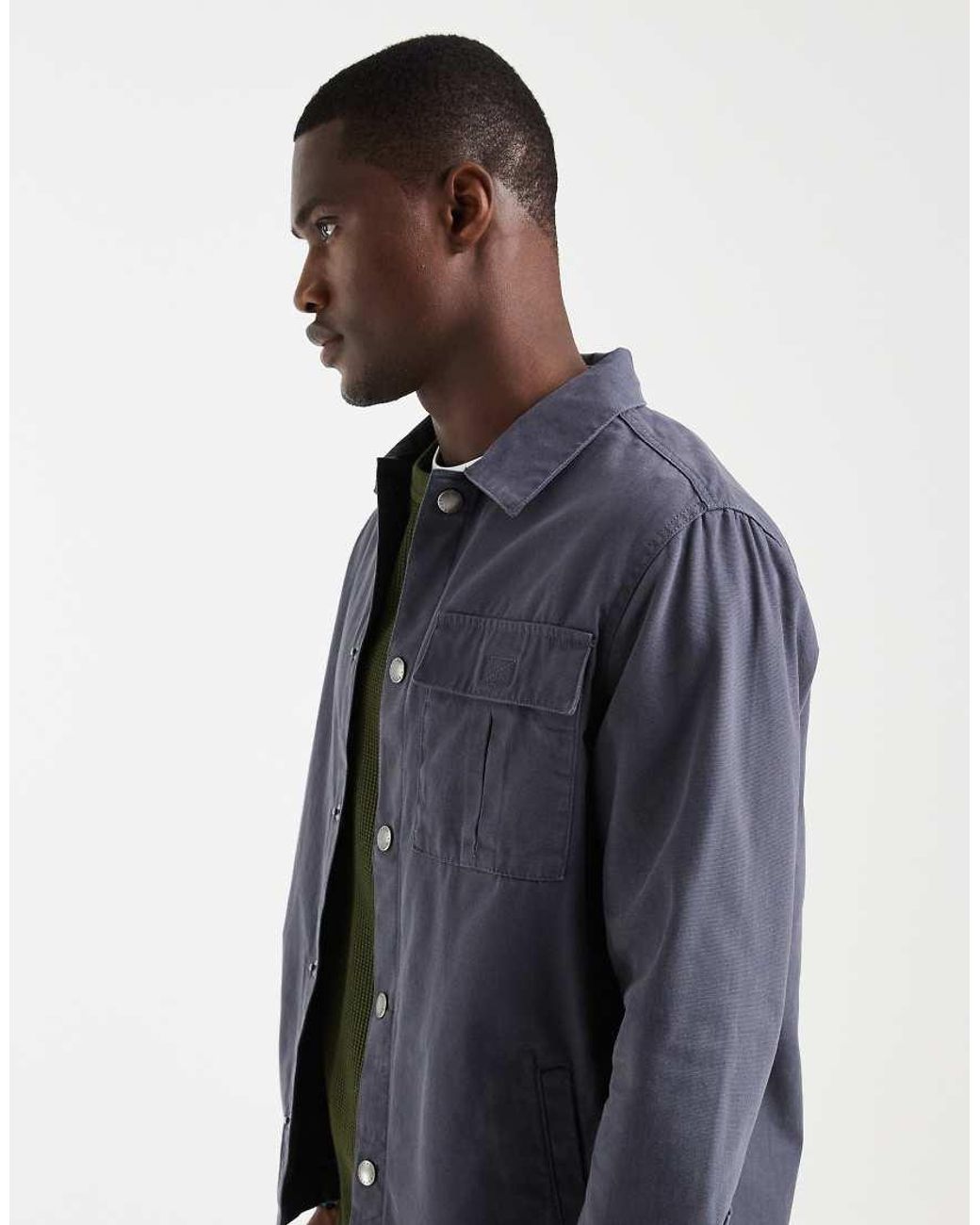 Barbour Blue Wetheral Co-Ord Twill Overshirt for men
