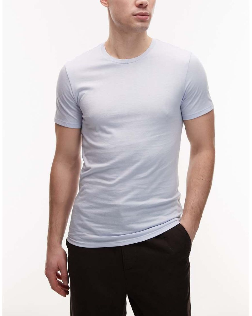 Lacoste Blue 3 Pack Loungewear T-shirts for men