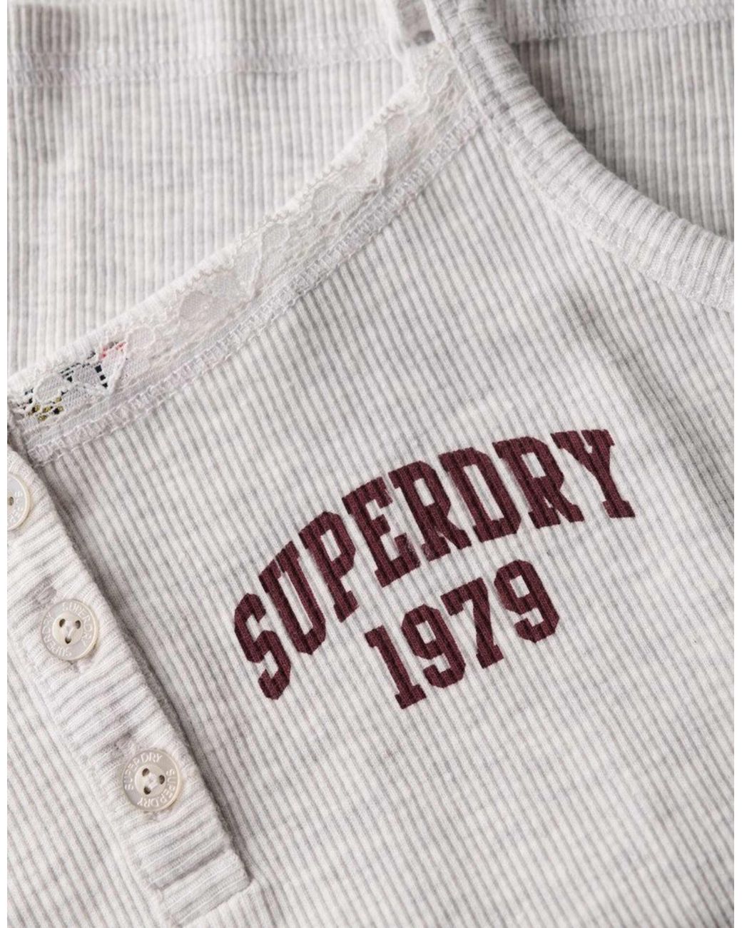 Superdry Gray – athletic essentials – camisole