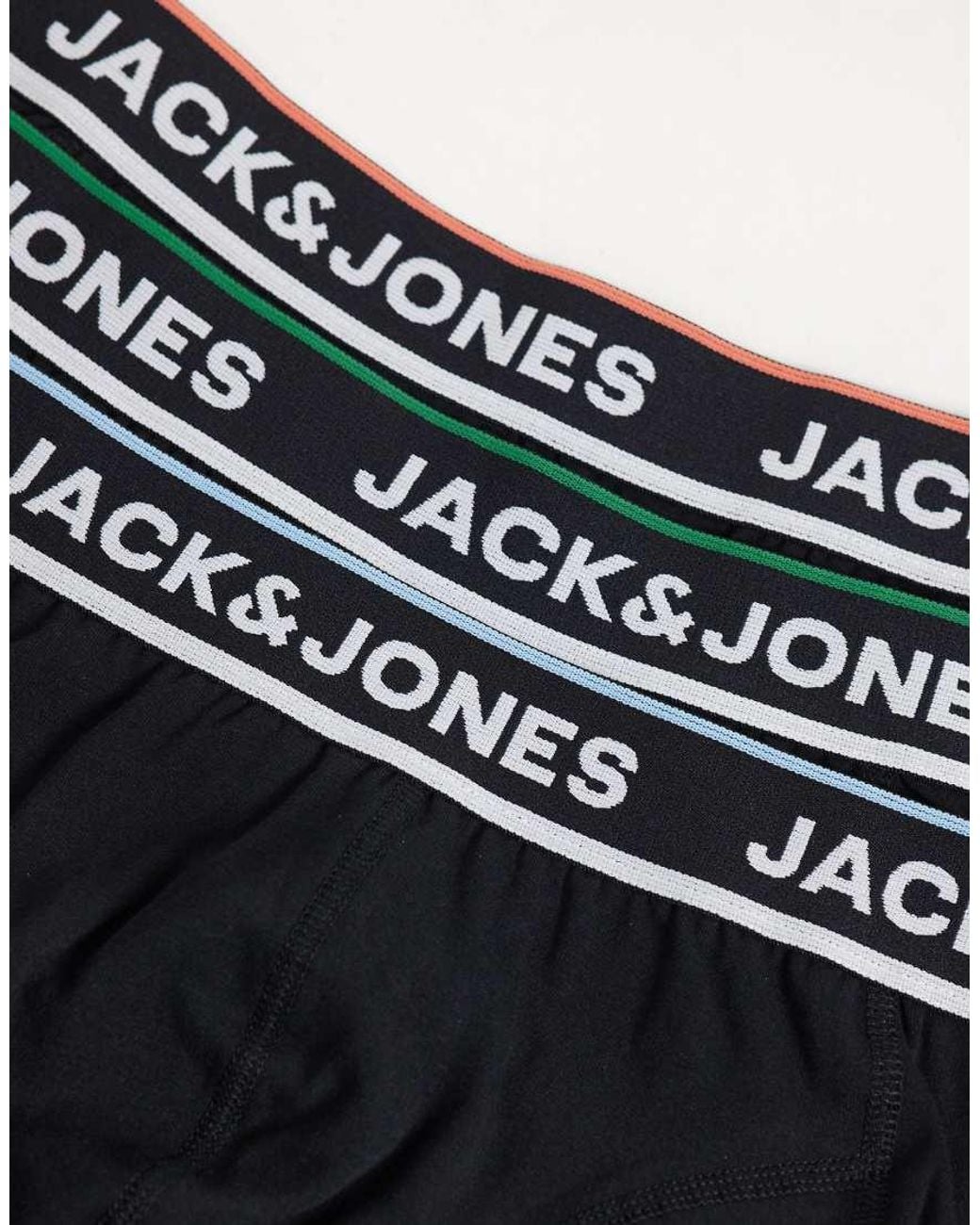 Jack & Jones Black 3 Pack Of Boxers for men