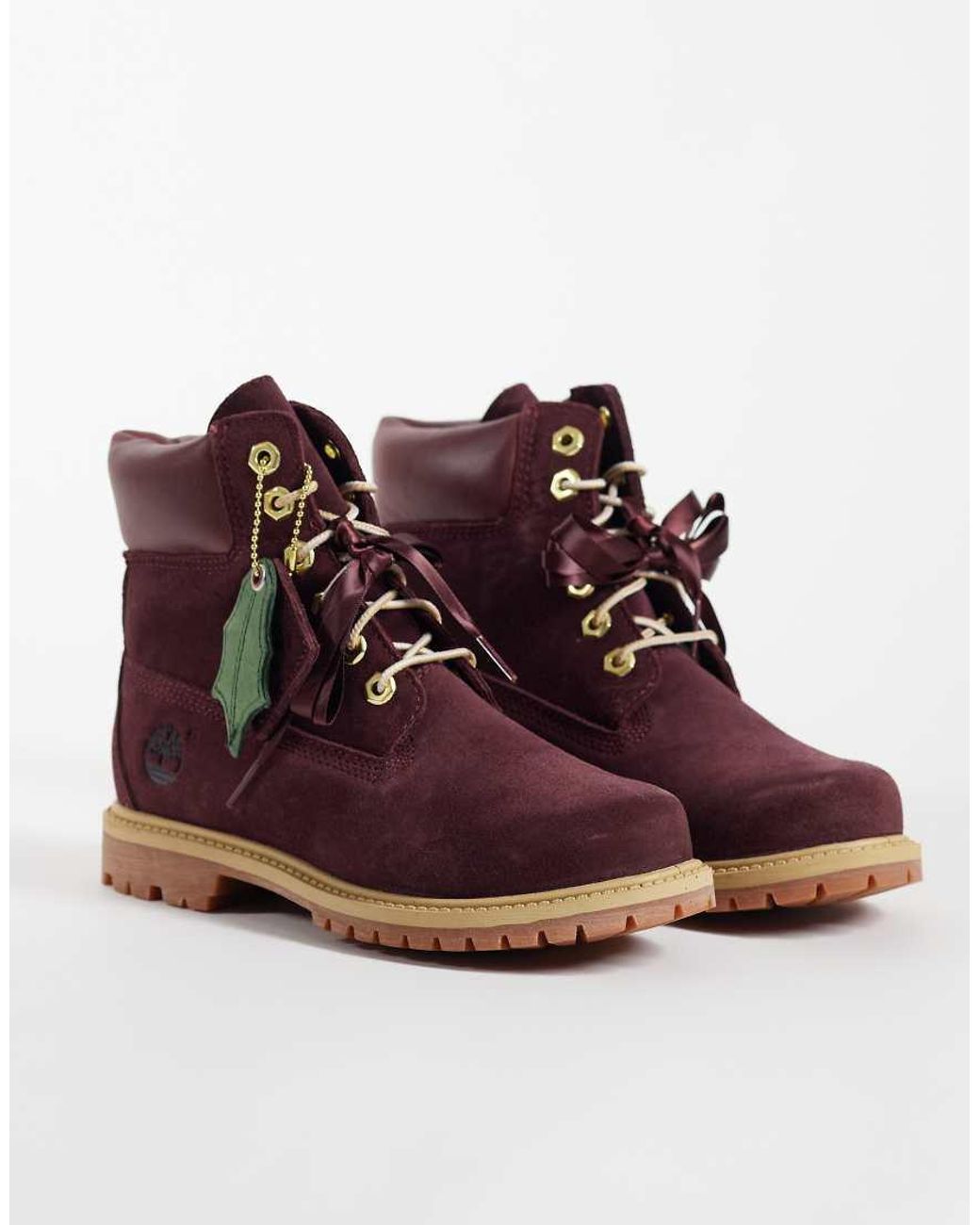Timberland Purple Premium 6 Inch Wp Boot