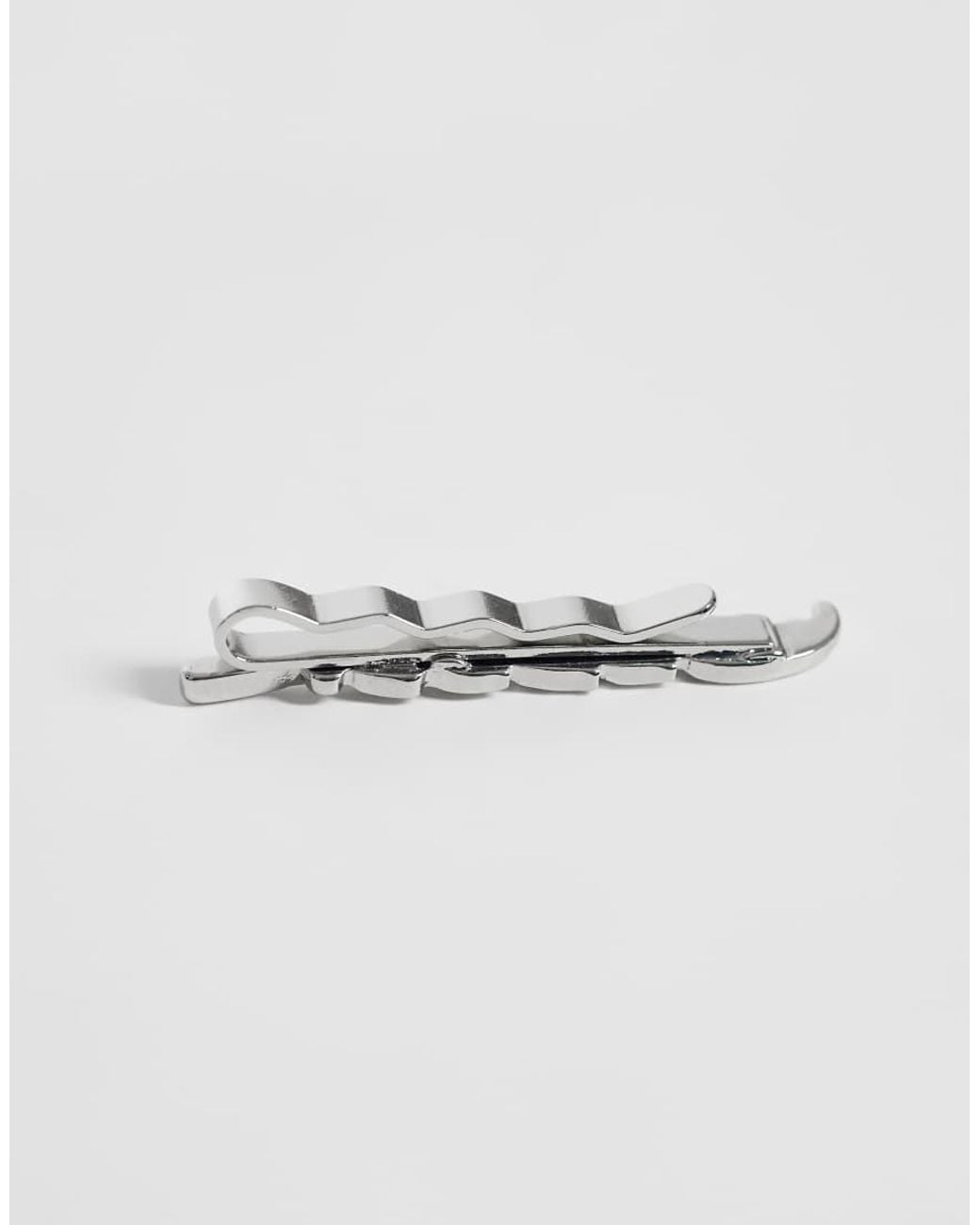 ASOS Blue Feather Tie Bar for men