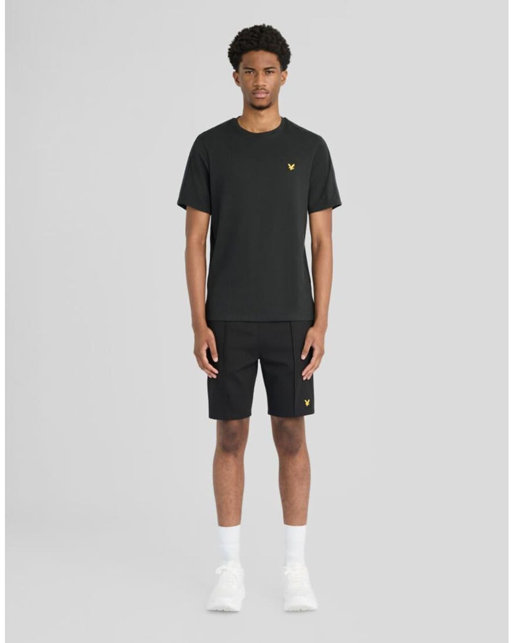 Lyle & Scott Black Ss T-Shirts Padel Taped T-Shirt for men