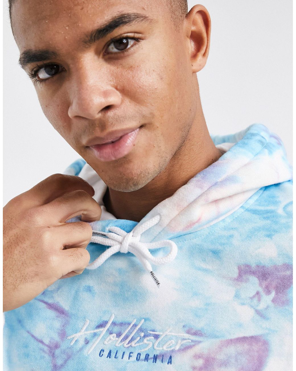 Hollister Tie-dye Hoodie in Blue for Men | Lyst Australia