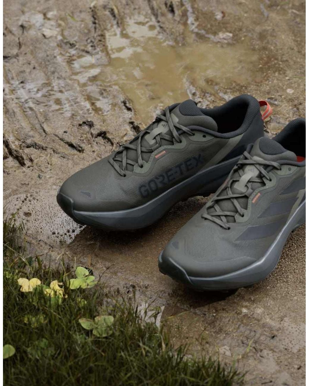 Adidas Originals Black Terrex Tracefinder Plus Gore-tex Trail Running Trainers for men