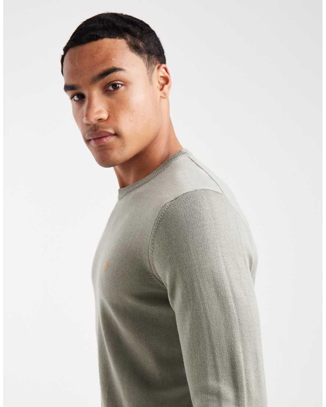 Farah Gray Mullen Merino Wool Jumper for men