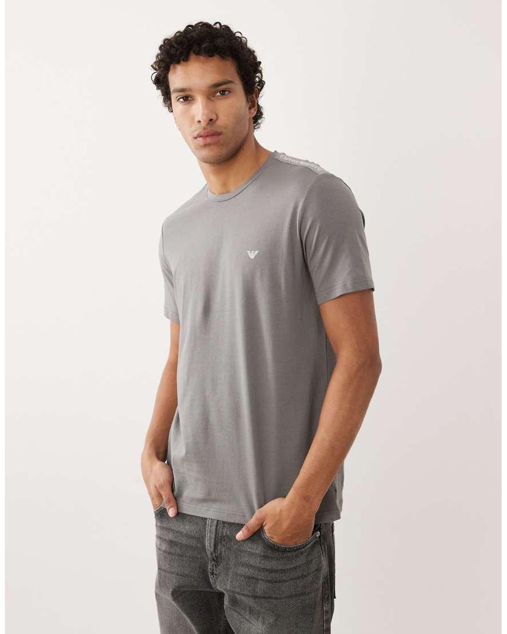 Emporio Armani Gray Bodywear Logo T-shirt for men