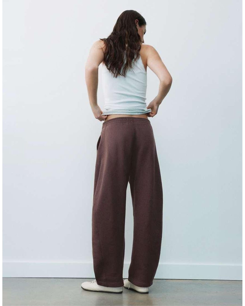 Pull&Bear Gray Barrel-Leg Joggers