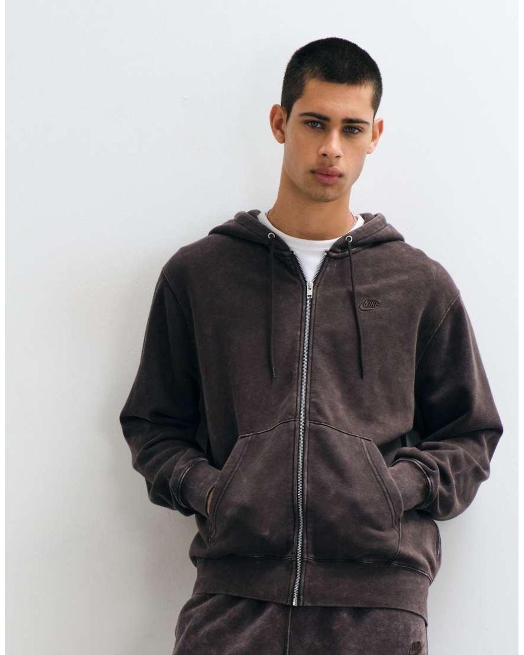 Nike Black Club Full Zip Hoodie for men