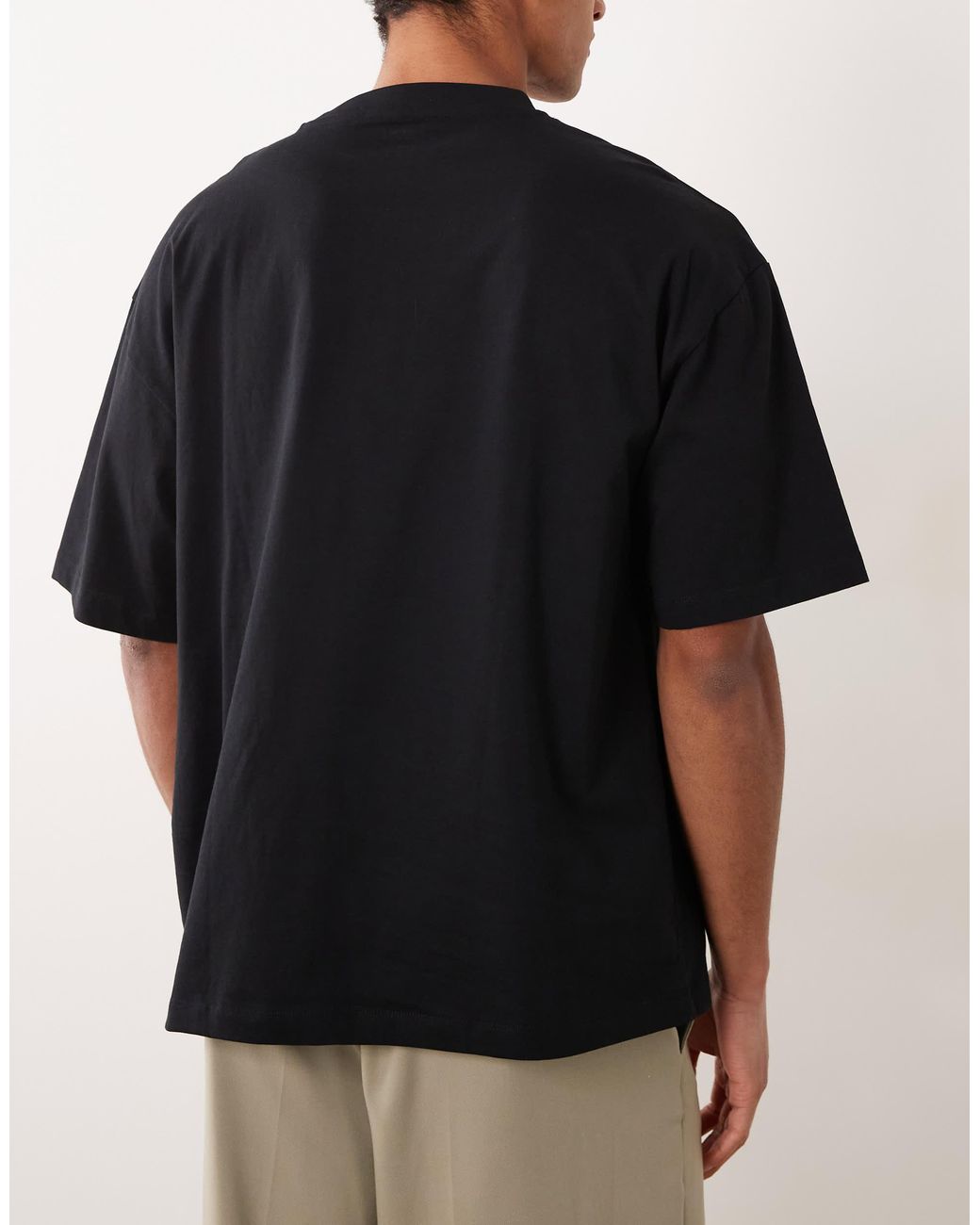 ASOS – 3er-pack basic-t-shirts in Black für Herren