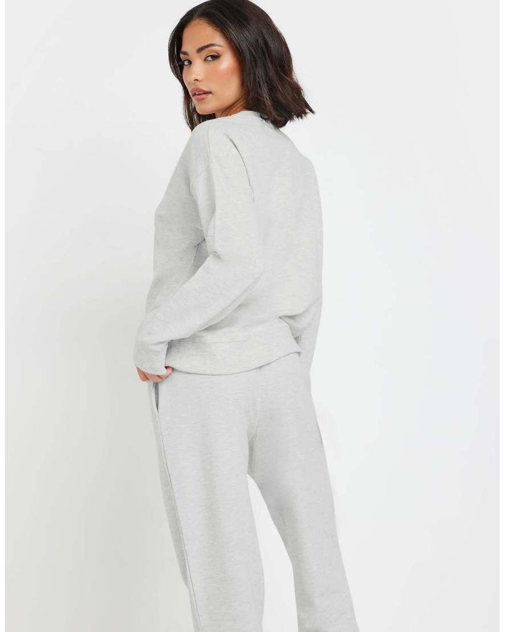 PixieGirl White Petite Crew Neck Sweatshirt