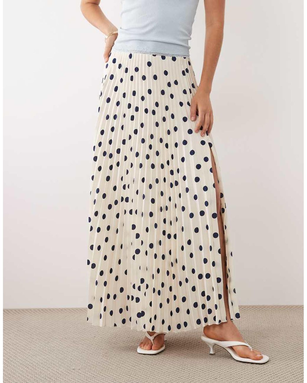 Abercrombie & Fitch White Giselle Maxi Skirt