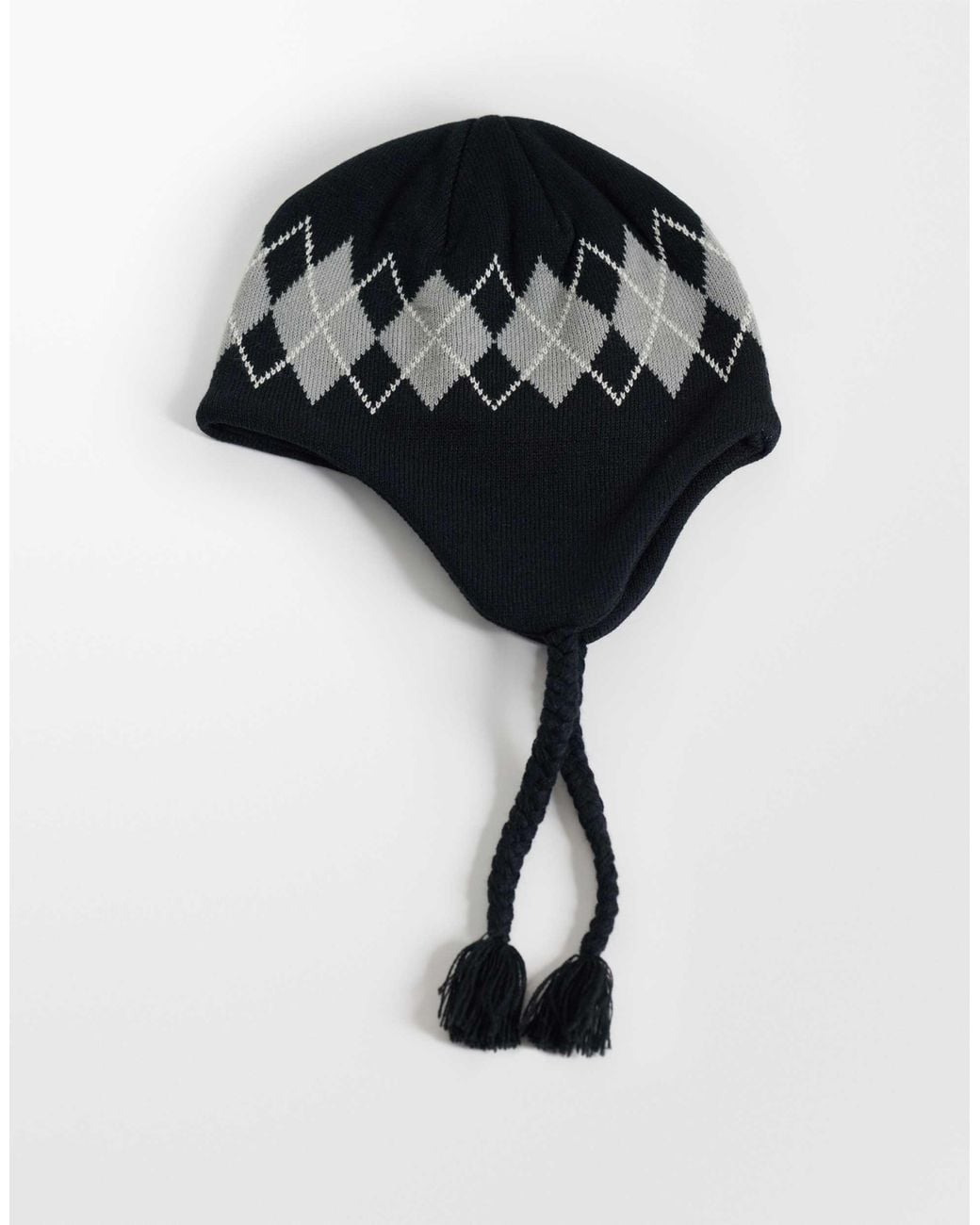 Huf Black Wilson Braided Beanie for men